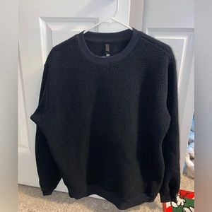 FABLETICS black furry crewneck